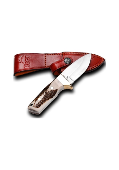 Bora 421 B Küçük Wild Boar Geyik Boynuzu Saplı Kamp Bıçak Çok Renkli
