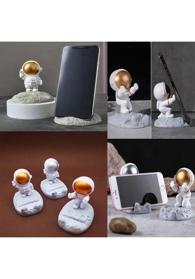 Astronot Telefon Tutucu Beyaz