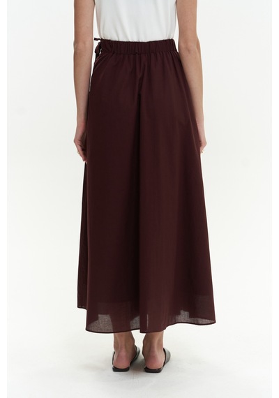 Mai Collection Mai Studios Co. Aida İp Detay Pileli Bordo Etek Bordo
