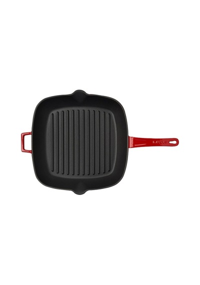 Lava Grill Tava 28X28 Cm Metal Saplı Kırmızı
