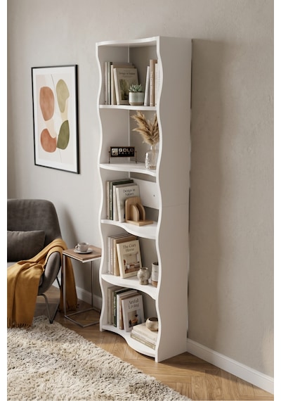 Kitaplık 5 Raflı Esinti Modern Çok Amaçlı Dekoratif Raf Ünitesi Geniş Kütüphane Ofis Kitaplığı 7081 Beyaz Çok Renkli Kitaplık 5 Raflı Esinti Modern Çok Amaçlı Dekoratif Raf Ünitesi Geniş Kütüphane Ofis Kitaplığı 7081 Beyaz Çok Renkli
