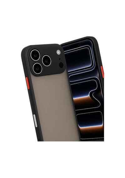 Newface Apple iPhone Uyumlu 17 Pro Kılıf Montreal Silikon Kapak - Siyah Diğer