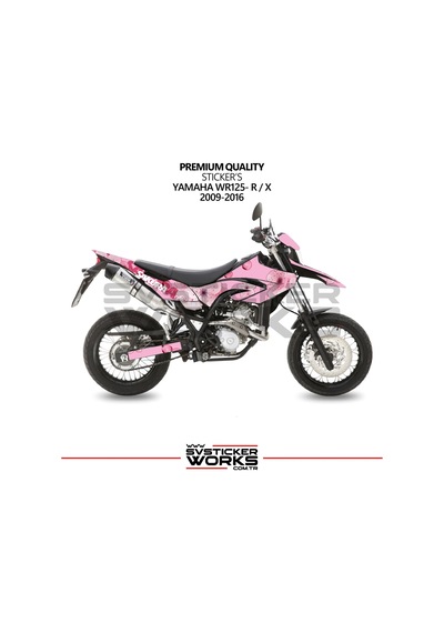 Yamaha Wr125 R-x Kaplama Sticker Sakura Motor Kaplama Modeli Hazır Kit Yüksek Kalite