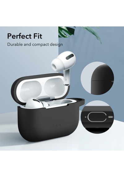 Apple AirPods Uyumlu Pro / Pro 2 Bounce Carrying Kılıf Siyah