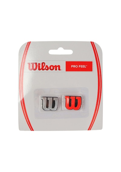 Wilson Pro Feel Logolu Titreşim Sönümleyici, Tenis Raketi İçin, 2'li Paket Ns Kırmızı