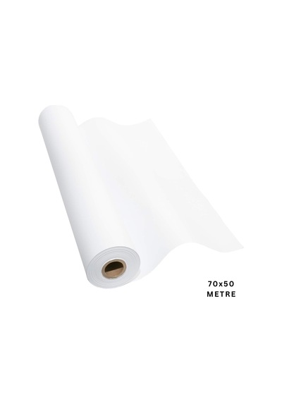 Beyaz Kraft Ambalaj Ve Hediye Paketleme Kağıdı, Rulo Resim, Çeyiz Kağıdı, 80 Gr-70 Cm X 50 Metre