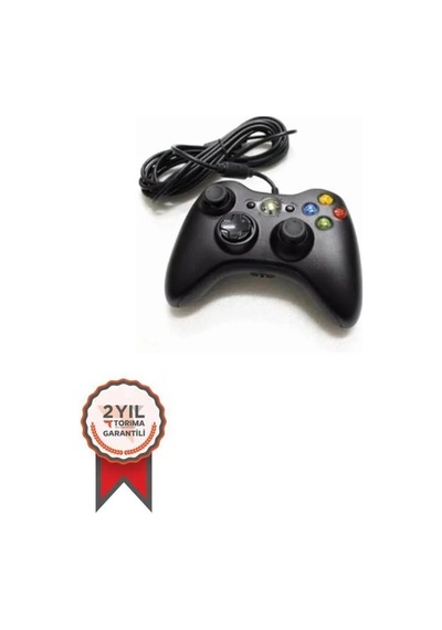 Özel Üretim Eğlence Elektronik Aktivite Oyun Kolu Kablolu Xbox Tv Pc Uyumlu Xbox 360 Siyah