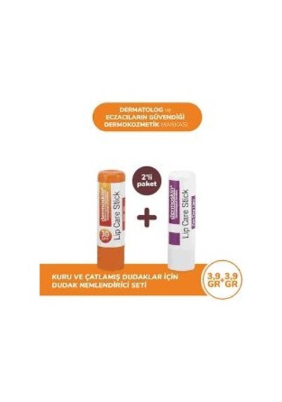 Dermoskin Dudak Nemlendirici Stick Spf30 - 2'li Kofre