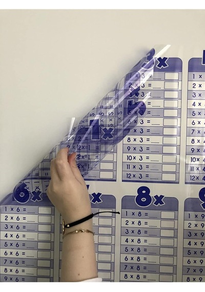 Çarpım Tablosu Yazı Tahtası Akıllı Kağıt Tahta Ingilizce 100x56 Cm 1 Adet Kalem Diğer
