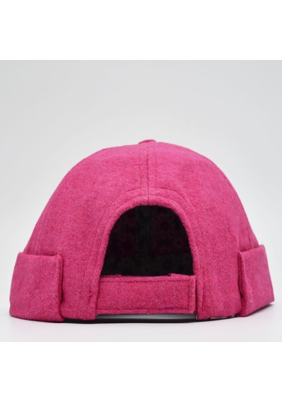 Şapkadan Etnik Desen Kısa Docker Şapka Vintage Cap Kasket Pembe