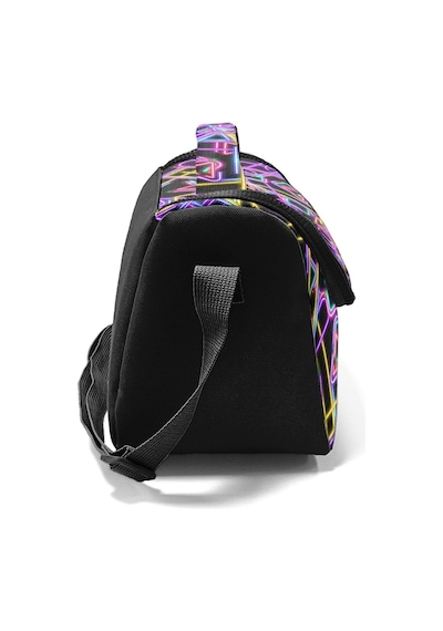 Coral High Kız Çocuk Siyah Çok Renkli Neon Desenli Isı Yalıtımlı Beslenme Çantası 37148 Pembe - Siyah