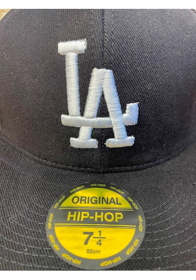 Hamze La Los Angeles Hiphop Snapback Rapper Baseball Drip Şapka Cap Siyah - Beyaz