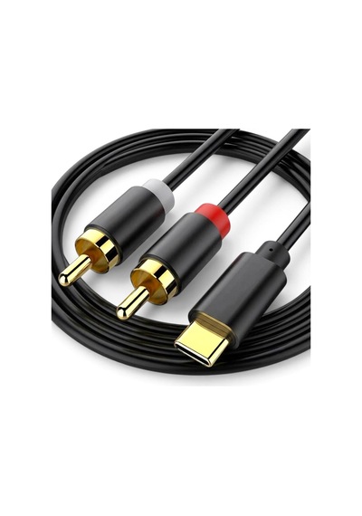 Powermaster Pm-29963 Type-c To 2xrca 2 Metre Ses Aktarım Kablosu