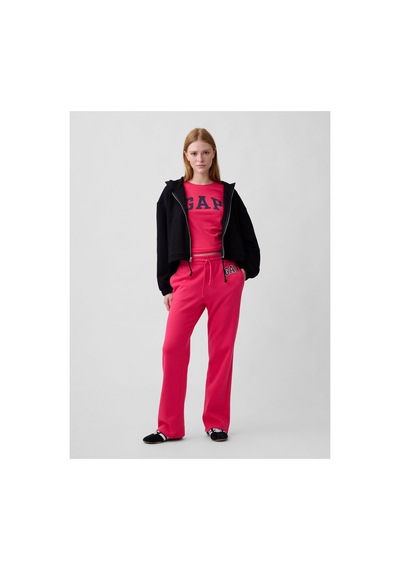 Gap T-shirt Kadın Lsize Yaz Azalea Rengi %100 Pamuk Ruby Şarap