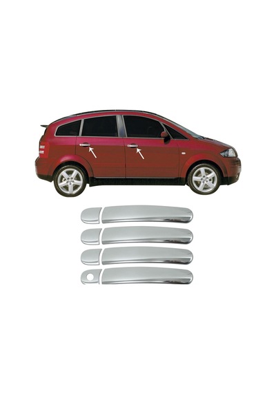 Vw Golf V 2002-2009 Kapı Kolu Seti Paslanmaz Çelik