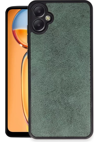 Newface Samsung Galaxy A05 Kılıf Aras Deri Kapak - Koyu Yeşil