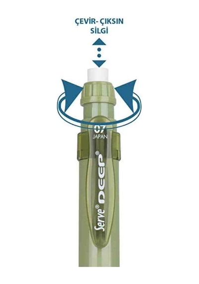 Serve Deep Mekanik Uçlu Kalem Toprak Tonları 0.7 Mm Yaprak Yeşili
