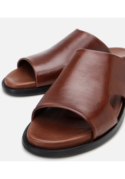 Hotiç Erkek Deri Kahverengi Terlik 02teh306080a480 Kahve-brown Kahverengi