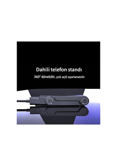 Katlanabilir Standlı Type-c To Type-c Adaptör Taşınabilir Mini Dock Şarj & Veri Dönüştürü