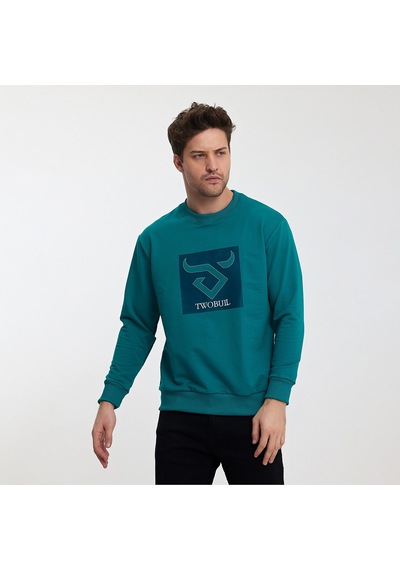 Twobull OSLO Erkek  Petrol Sweatshirt