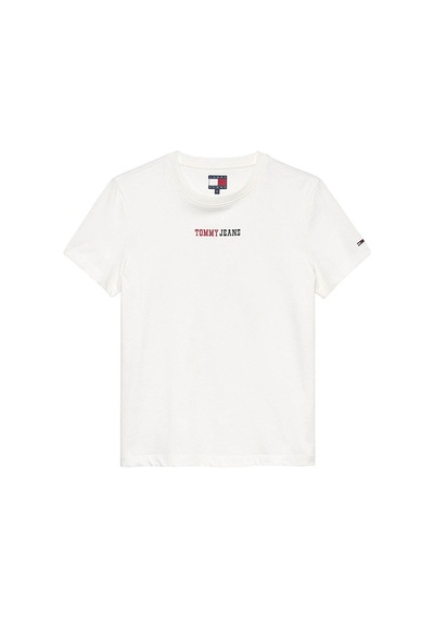 Tommy Jeans Kadın Tişört Dw0dw22277 Beyaz