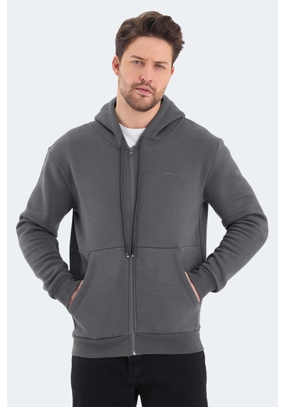 Slazenger Vonda 2 Li Set Erkek Sweatshırt Siyah - Koyu Gri