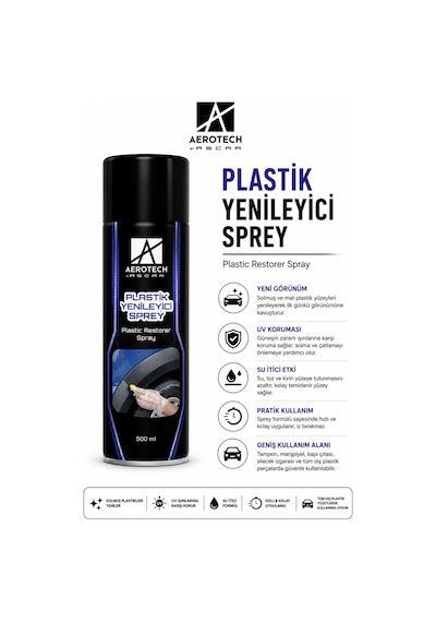 Aerotech Plastik Yenileyici Sprey 500 Ml