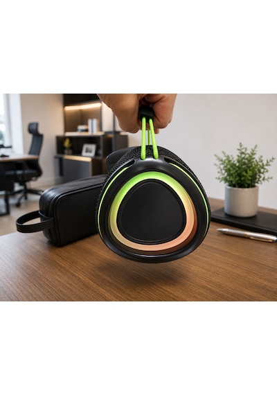 Taşınabilir Kablosuz Hoparlör Güçlü Ses 15w Rms 4000 Mah Uzun Pil Ömrü Bluetooth Bağlantı Rgb Led Işık Efekti Güçlü Bas Performansı