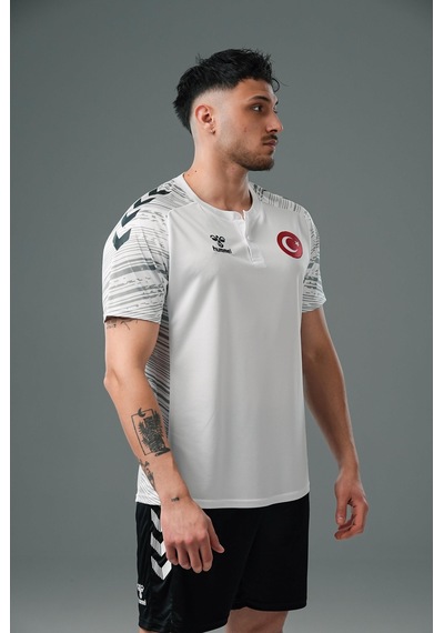 Hummel Milli Takım Line Kamp Tişört Beyaz