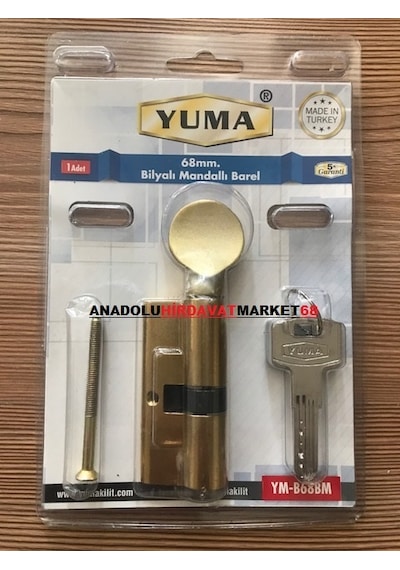 Yuma Pirinç Bilyalı Kapı Bareli Topuzlu Barel Çelik Kapı Bareli 6