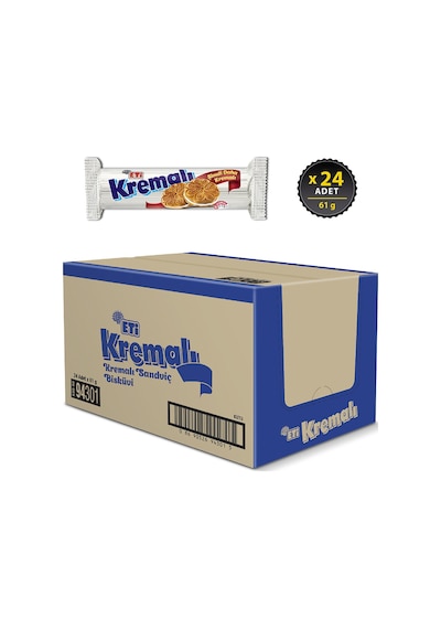 Eti Kremalı Sandviç Bisküvi 24 x 61 G