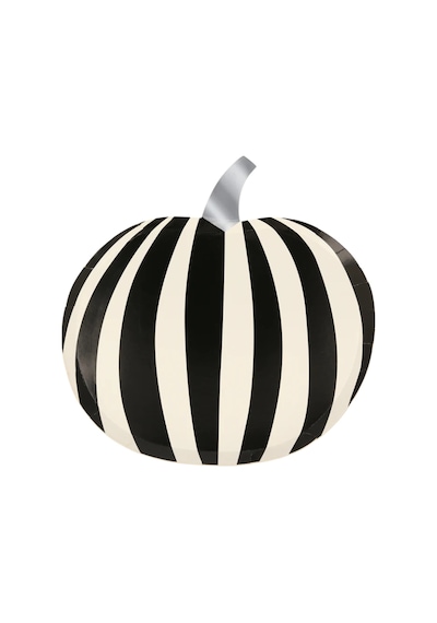 Meri Meri - Mod Pattern Pumpkin Plates - Modern Balkabağı Tabaklar 8'li