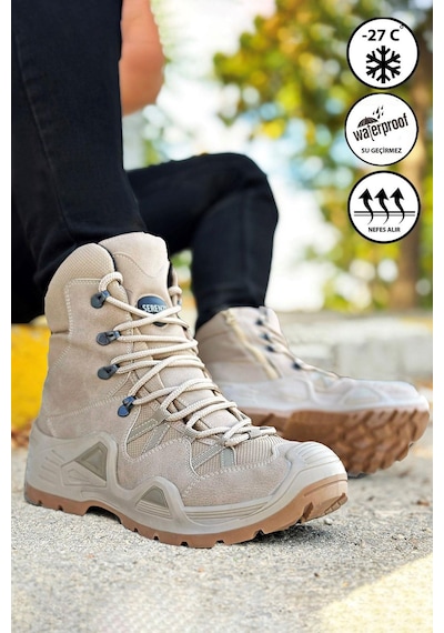 Big King Çöl Combat Gtx Waterproof Fermuarlı Bot Bej
