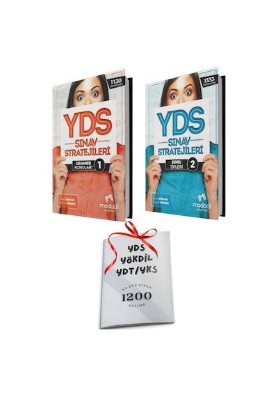 Yds Modadil Yds Sınav Stratejileri Tüm Konular 2li Soru Bankası Gramer + Soru Tipleri +1200 Kelime