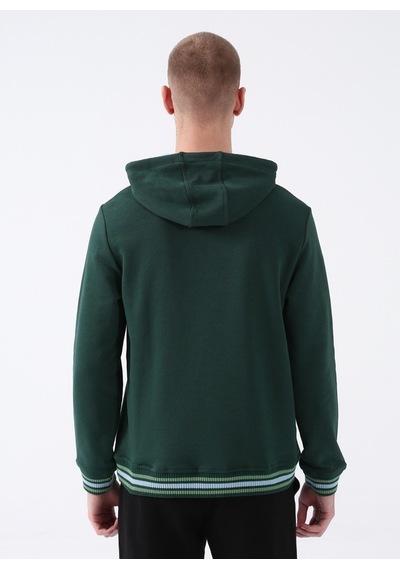 U.s. Polo Assn. Kapüşon Yaka Yeşil Erkek Sweatshirt Cıbut Yeşil