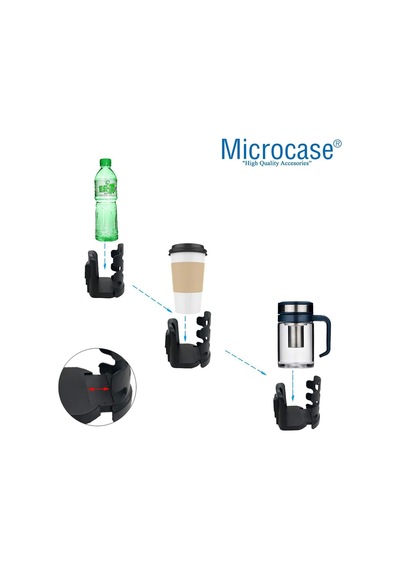 Microcase Motosiklet Bisiklet Scooter Aynadan Bardak Şişe Termos Tutucu - Al3644 Çok Renkli
