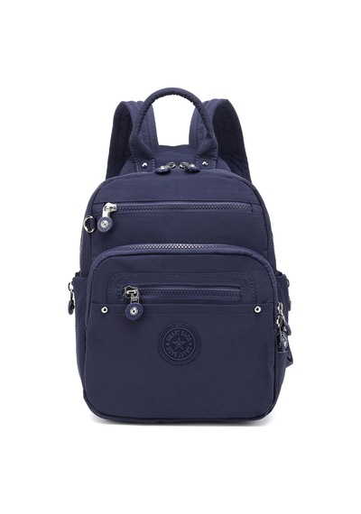 Smart Bags Günlük Küçük Boy Su Geçirmez Krınkıl Kumaş Kadın Sırt Çantası Lacivert