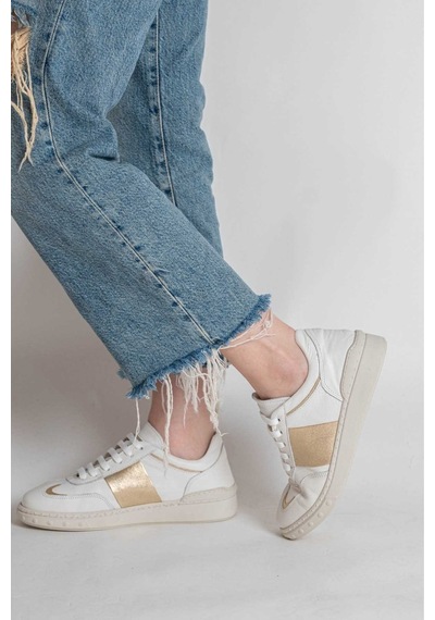Bestello Bağcıklı Kauçuk Taban Sneaker 101-gumk-01 Kadın Ayakkabı Beyaz