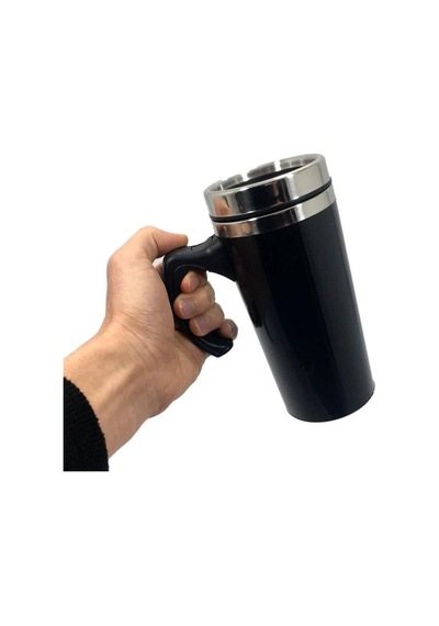 Uzun Termos Kupa Bardak İçi Çelik Kulplu 500 Ml Kahve Kupası 6034 Diğer