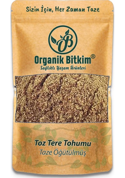 Organik Bitkim Toz Tere Tohumu (Öğütülmüş) 500 G