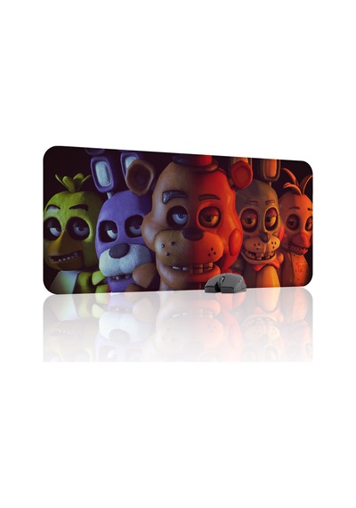 Five Nights At Freddy's Dikişli Kauçuk Oyuncu Mousepad V5 - 90x40 Xxl Gaming Mouse Pad