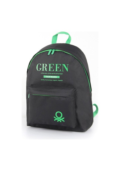 United Colors of Benetton Siyah-yeşil Unisex Okul Çantası 03805