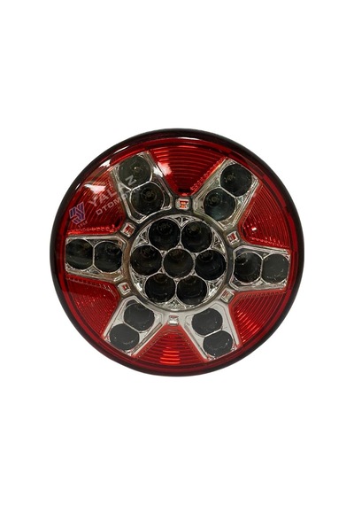 Farplas 24v Arka Sis Lambası Ledli Yuvarlak Güleryüz Cobra-mıtsubıshı-otokar-temsa 122 Mm
