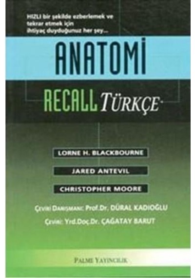Anatomi Recal Türkçesi -Palme