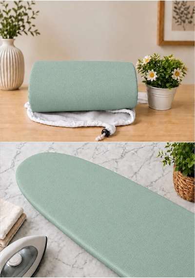 Pionny Duck Kumaş Keçeli Ütü Masası Kılıfı - 55x140 Cm - Mint Çok Renkli