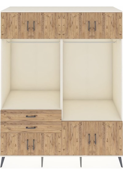 Kronos Gardrop 7 Raflı 2 Çekmeceli 2 Askılı 176x59x221 Aytaşı-çam Çam Kronos Gardrop 7 Raflı 2 Çekmeceli 2 Askılı 176x59x221 Aytaşı-çam Çam