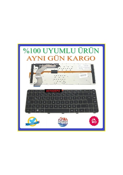 HP Uyumlu Envy 14-2050Et Klavye Tuş Takımı Siyah Tr Işıklı