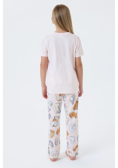 Rolypoly Kız Çocuk Pembe Pijama Takım Rp3774-c-v2 Pembe