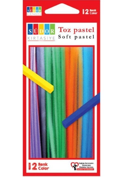12 Renk Toz Pastel 12 Renk