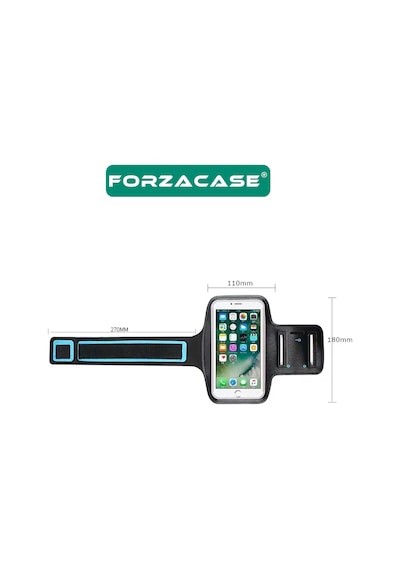 Forzacase Xiaomi 13 İle Uyumlu Spor Ve Koşu İçin Anahtar Kulaklık Girişli Kol Bandı Fc1147 Siyah